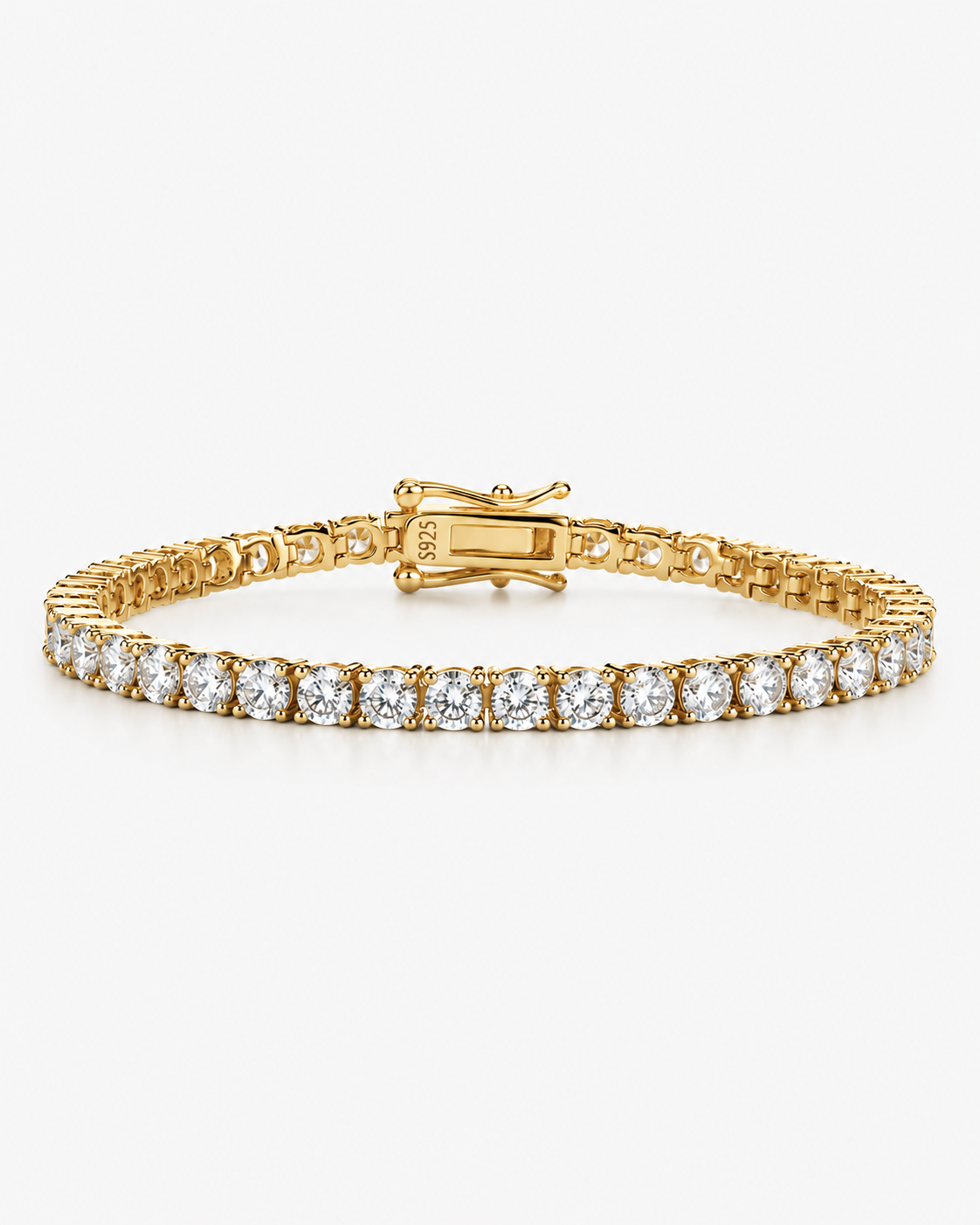 TENNIS ARMBAND MOISSANITE S925 - GULD (Specialbeställning)