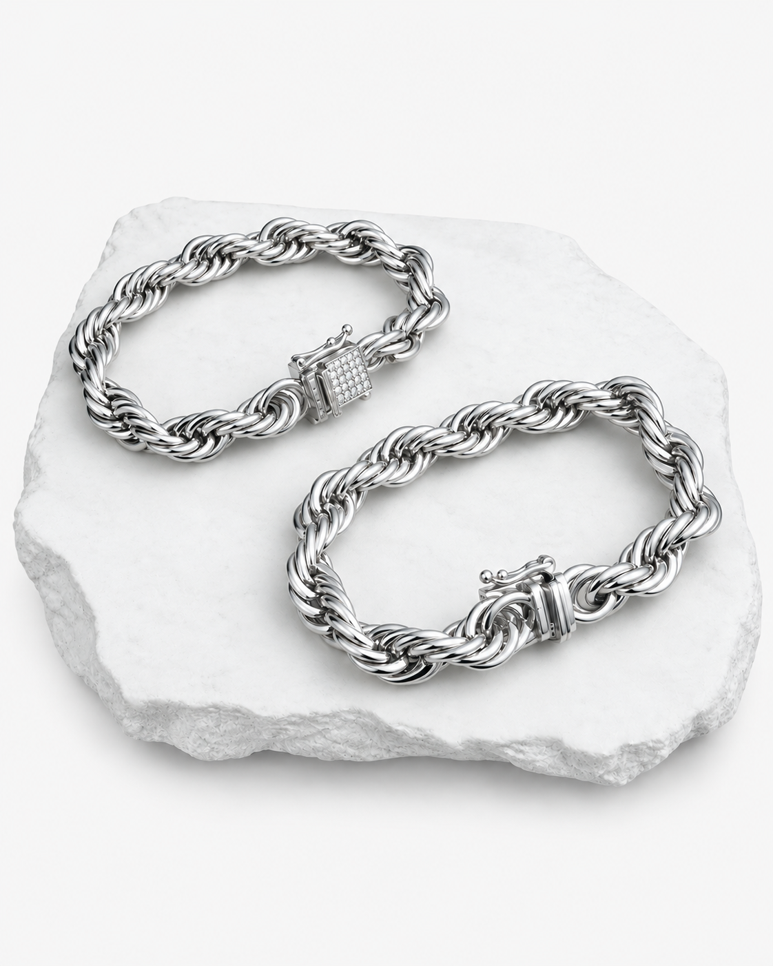 ARMBAND STHLM LYX - SILVER (10MM)