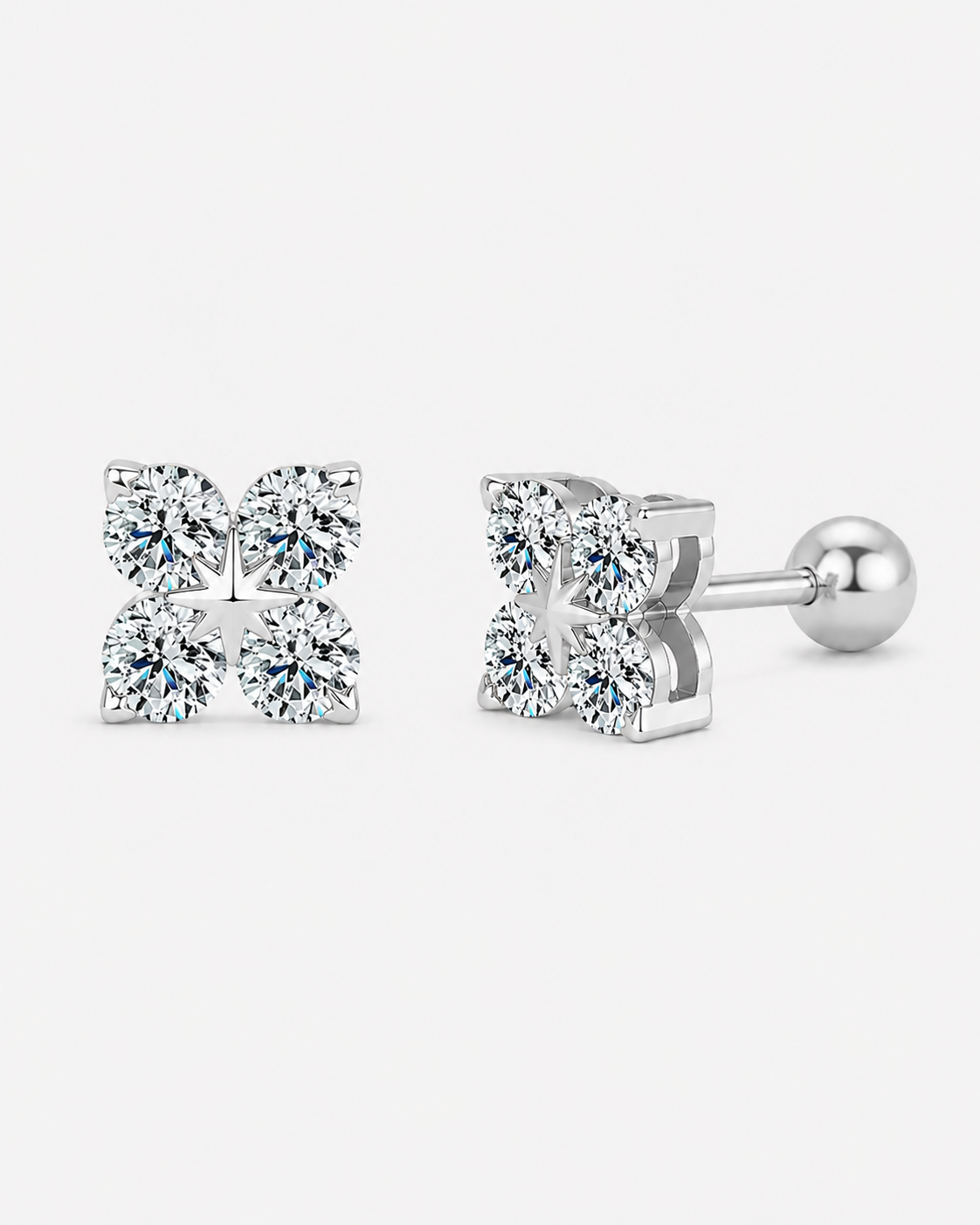 ÖRHÄNGEN PALMARIA MOISSANITE S925 - SILVER