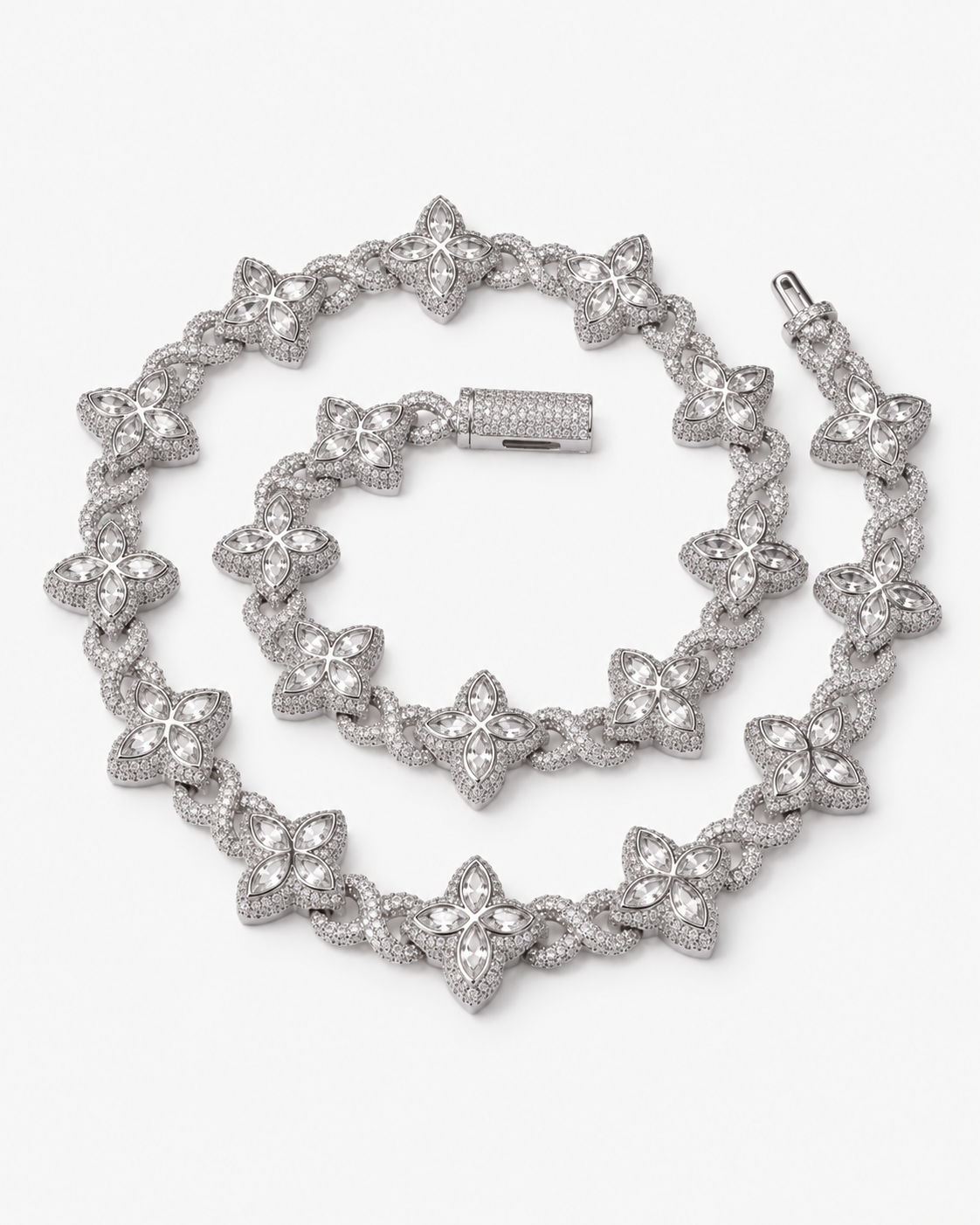 INFINITY FIORI DIAMANT HALSBAND - SILVER