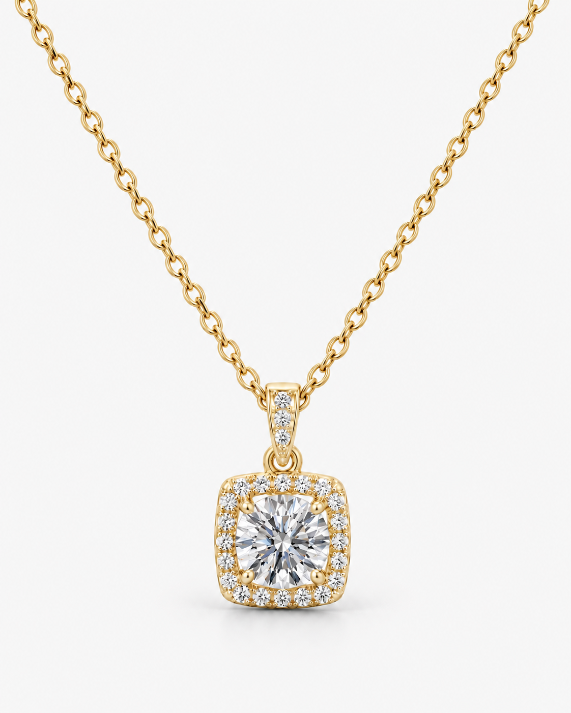IZABEL HALSBAND MOISSANITE S925 - GULD