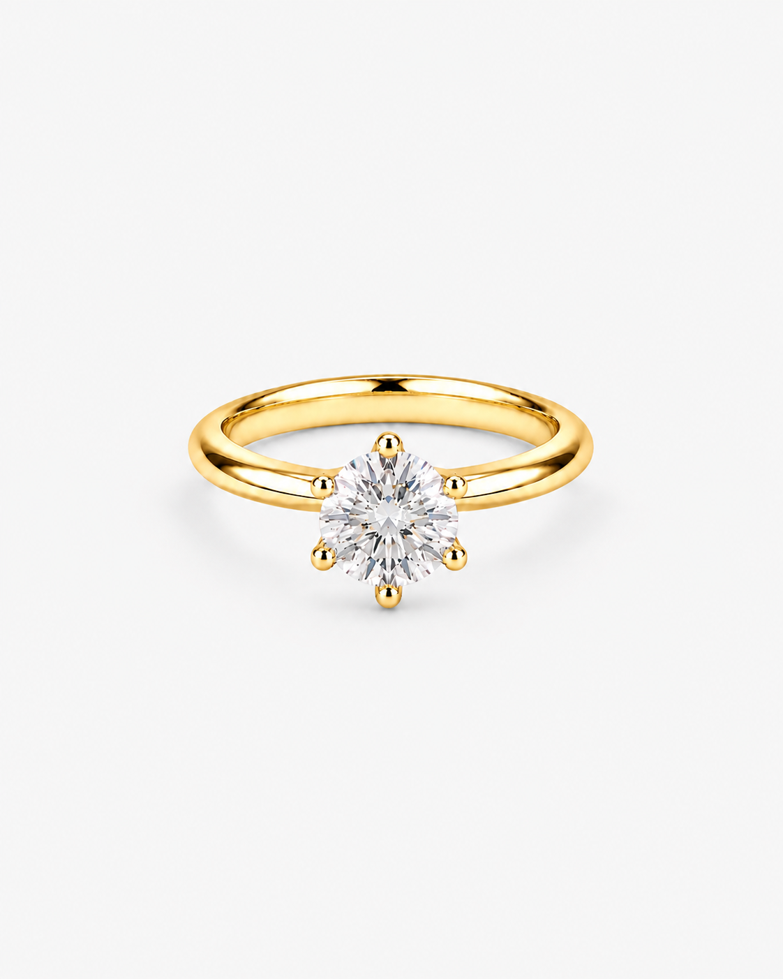 DIAMANT RING MOISSANITE S925 - GULD