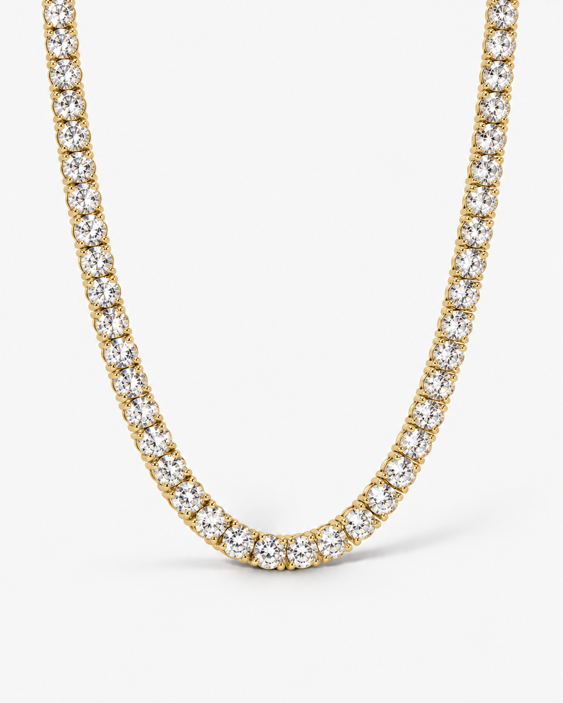 TENNIS HALSBAND MOISSANITE S925 - GULD (Specialbeställning)