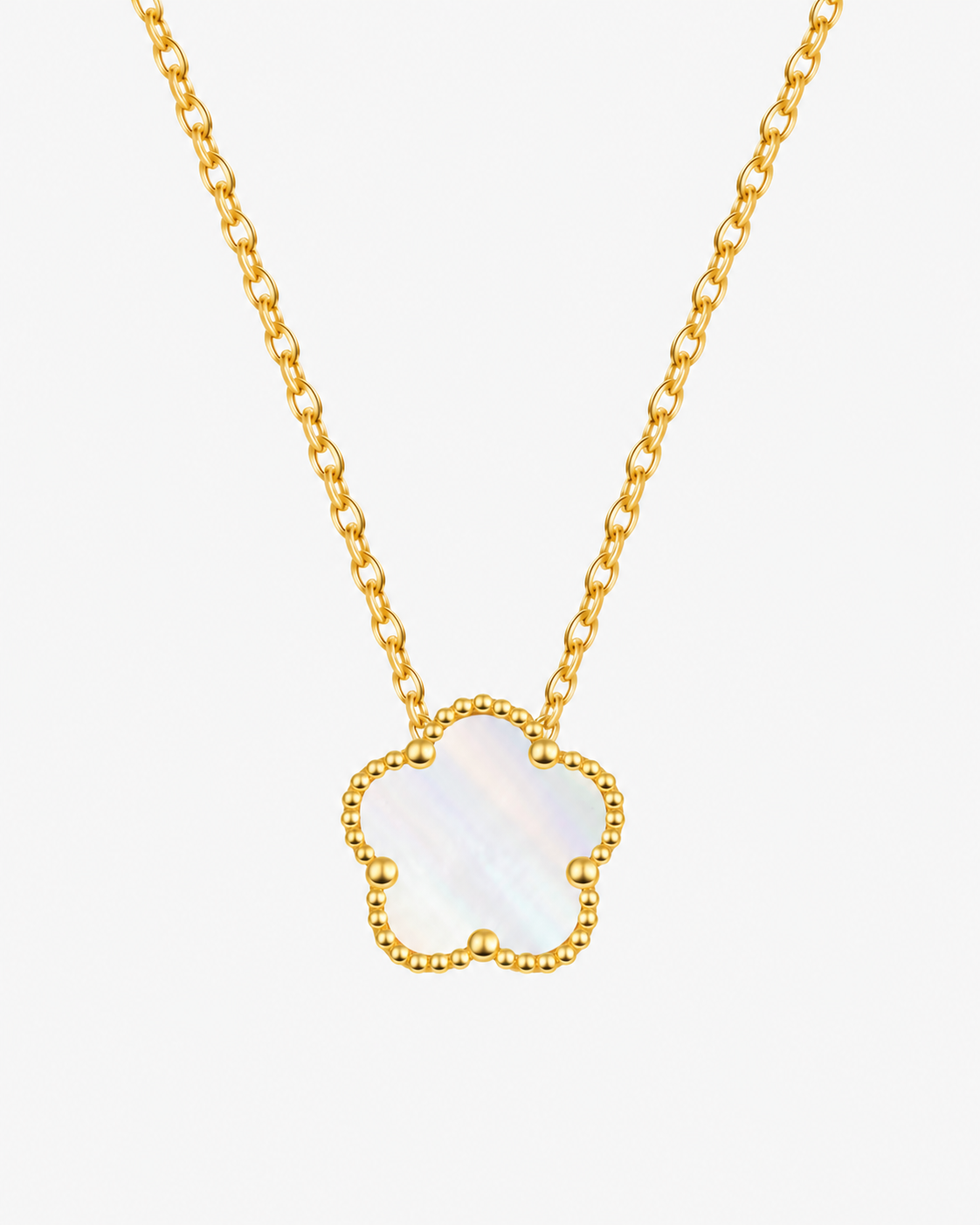 FIORI HALSBAND - GULD/VIT