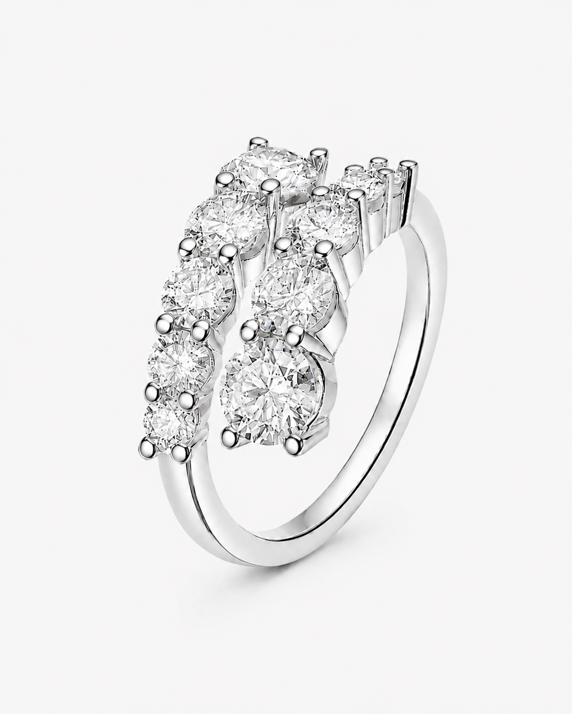 RING DONATELLA MED MOISSANITE DIAMANTER S925 - SILVER