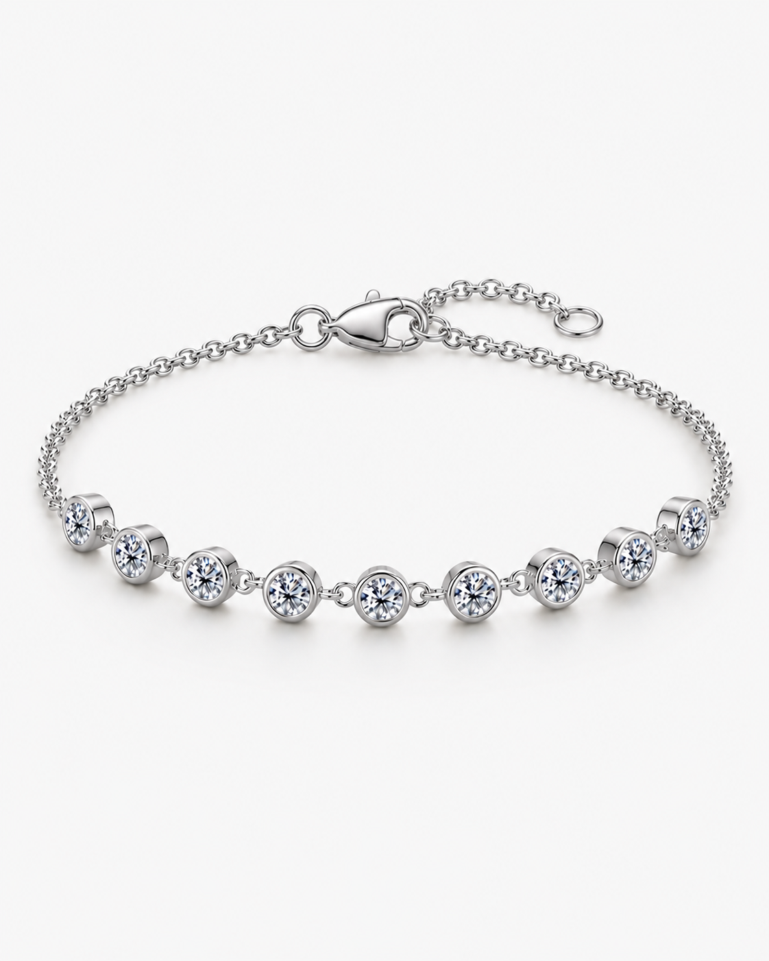 NOVE DIAMANT ARMBAND MOISSANITE S925 - SILVER