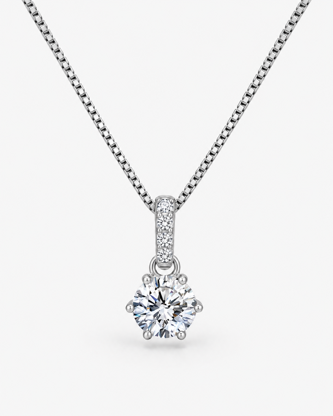 DIAMANT V2 HALSBAND MOISSANITE S925 - SILVER