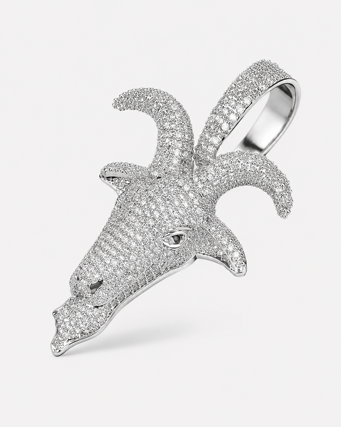HÄNGSMYCKE GOAT HEAD - SILVER
