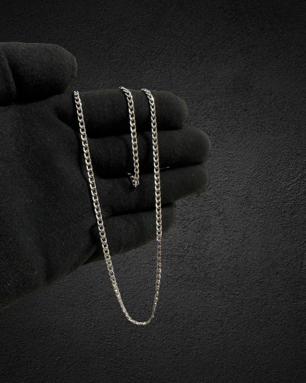 CUBAN HALSBAND - SILVER (3MM)