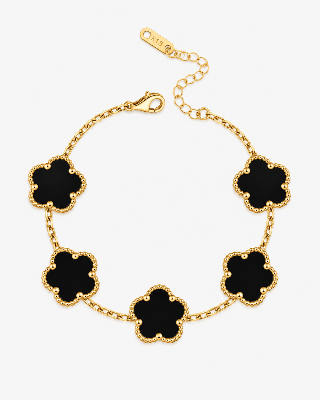 FIORI ARMBAND - GULD/SVART