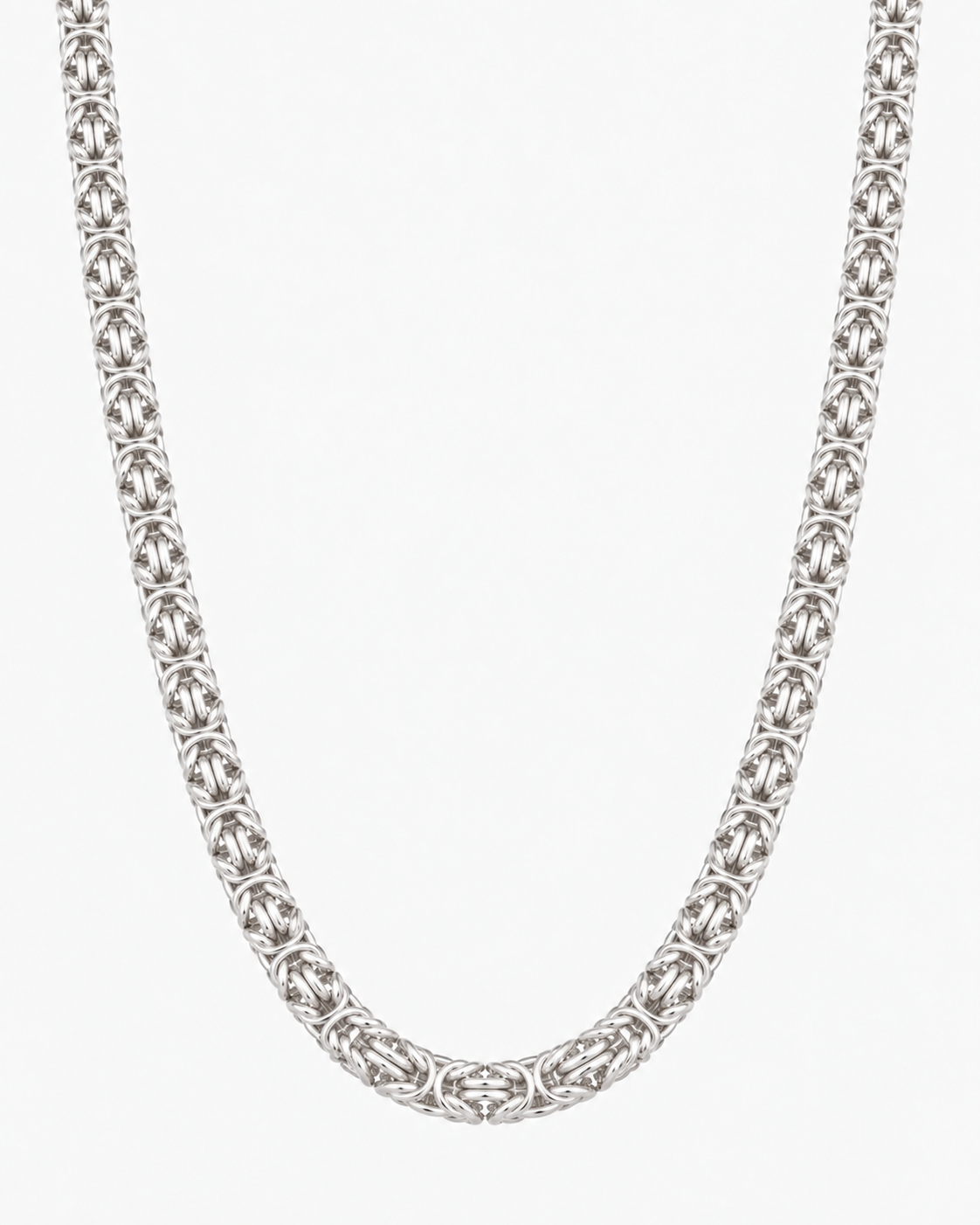 KEJSARLÄNK K2 HALSBAND - SILVER (8MM)