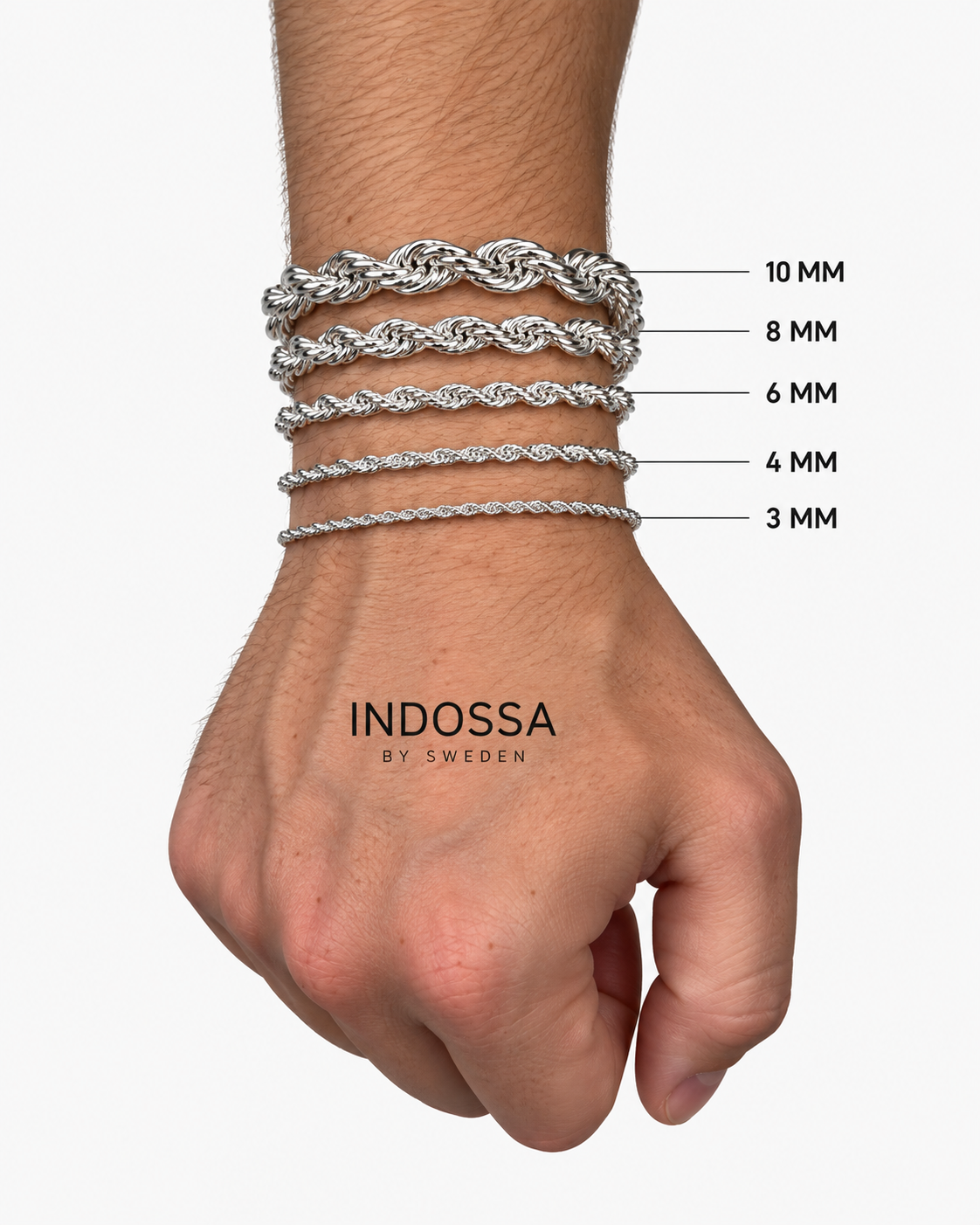 HALSBAND STHLM - SILVER (4MM)