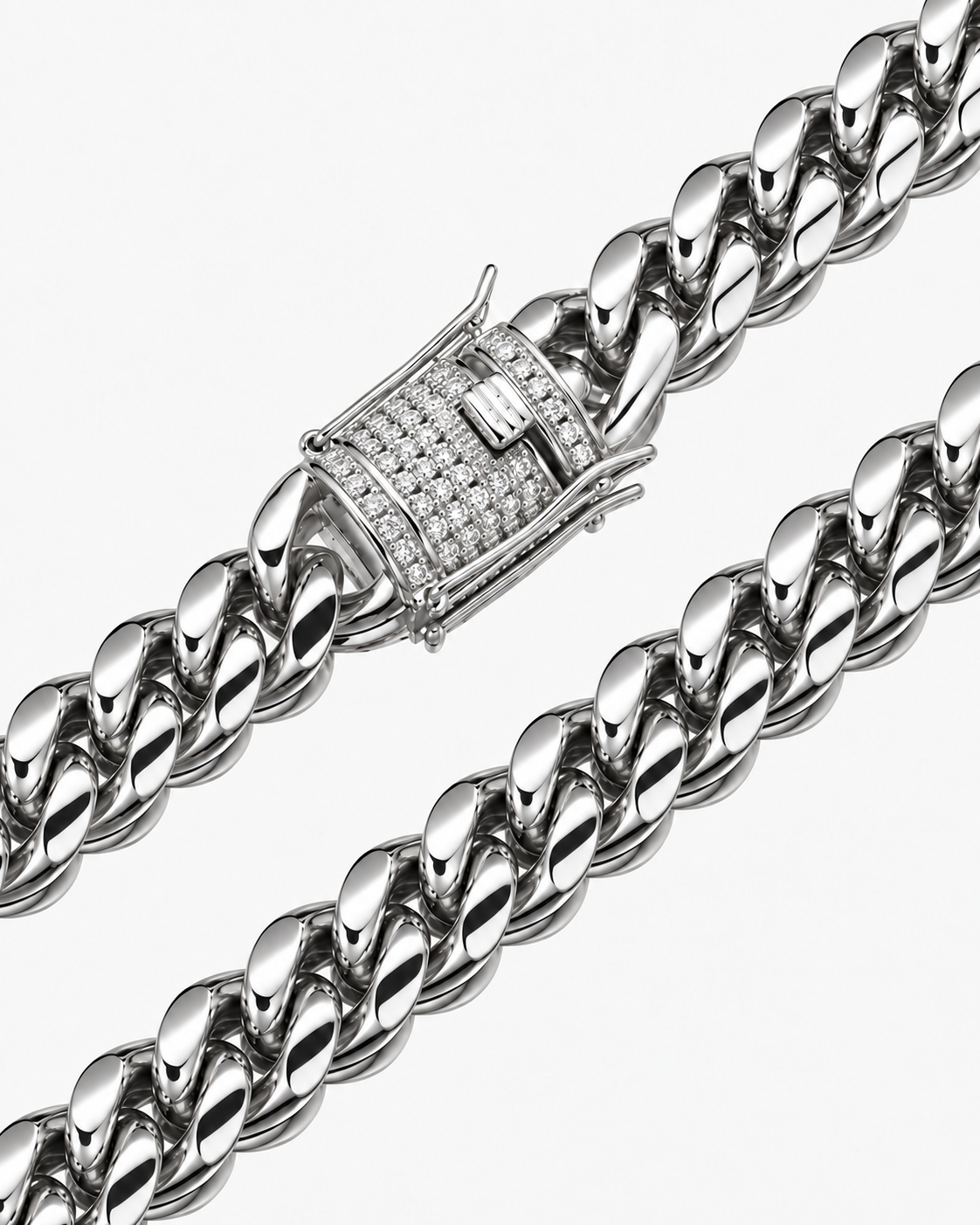 CUBAN HALSBAND LYX - SILVER (6MM)