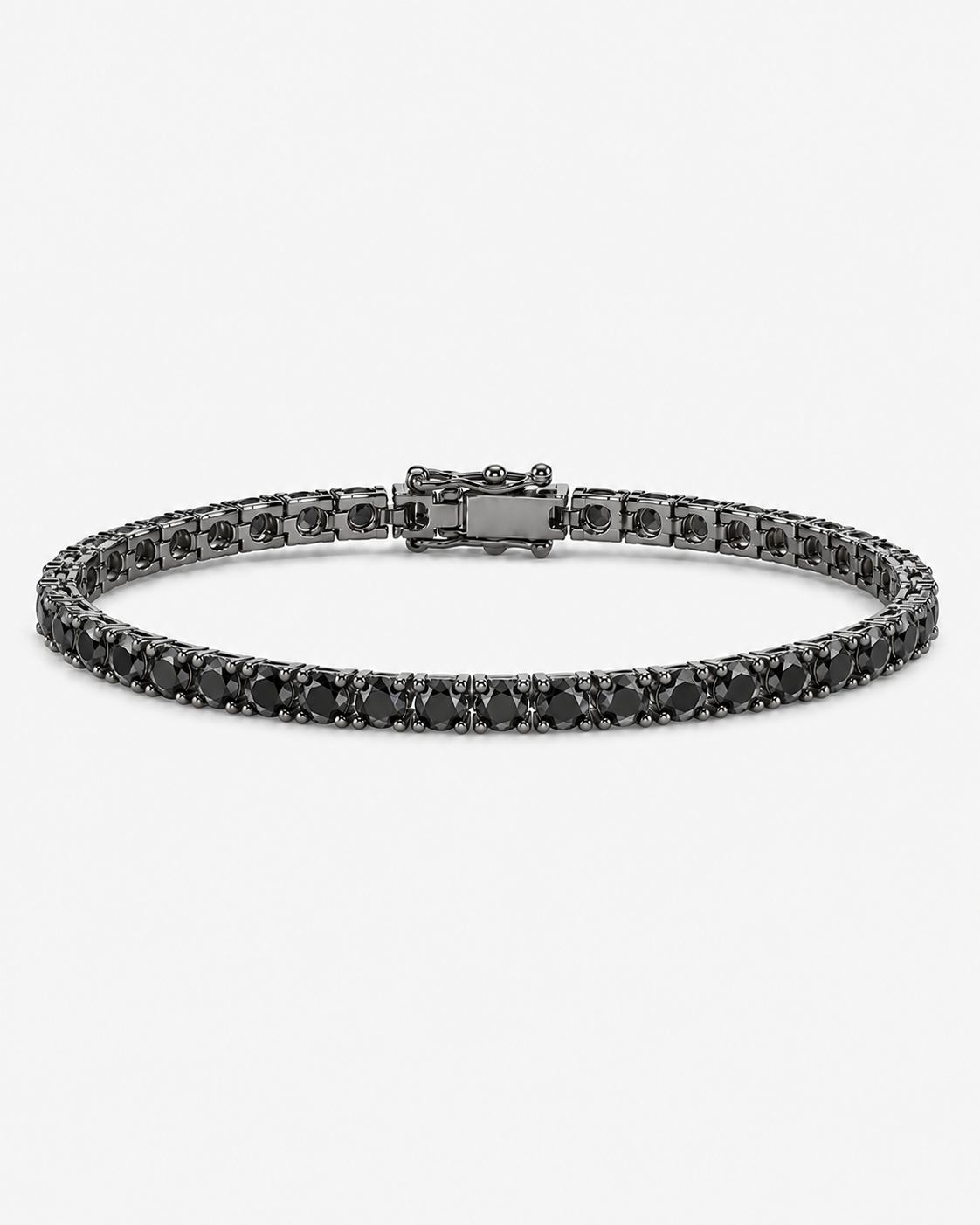 TENNIS ARMBAND LYX - SVART (5MM)