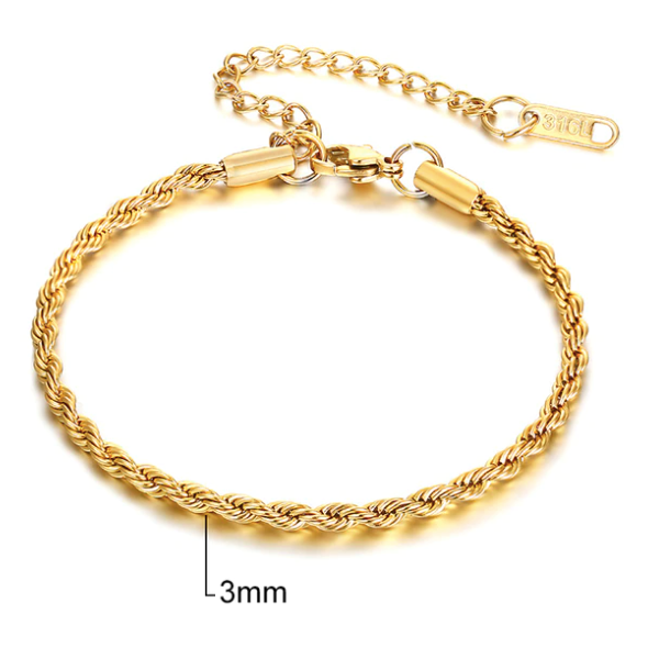 ARMBAND STHLM - GULD (3MM)