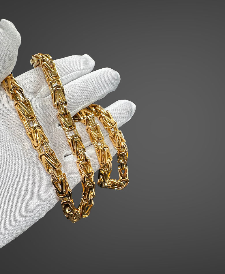 KEJSAR K1 HALSBAND - GULD (8MM)