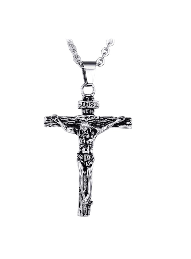 HÄNGSMYCKE INRI - SILVER