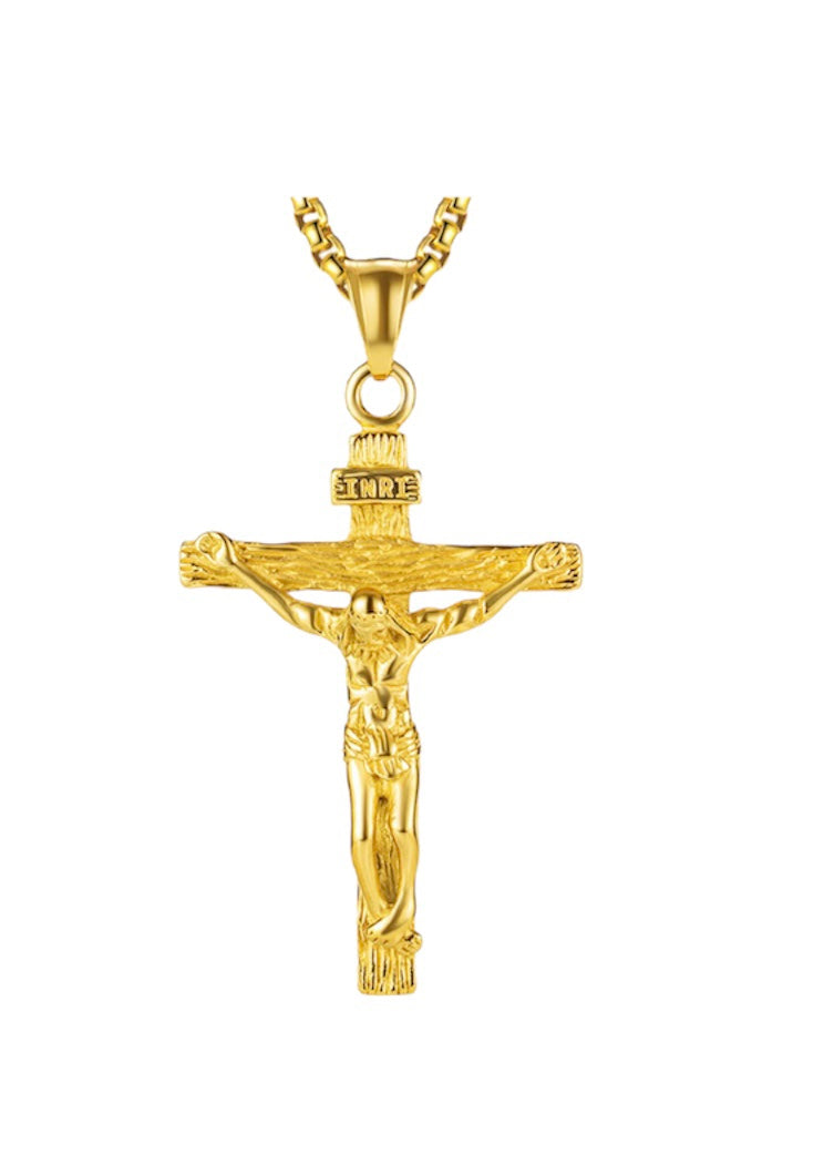 HÄNGSMYCKE INRI - GULD