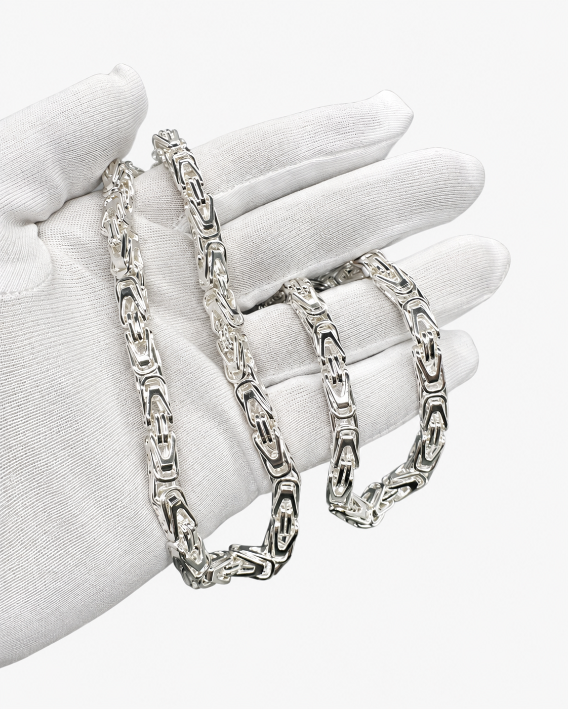 KEJSARLÄNK K1 HALSBAND - SILVER (6MM)