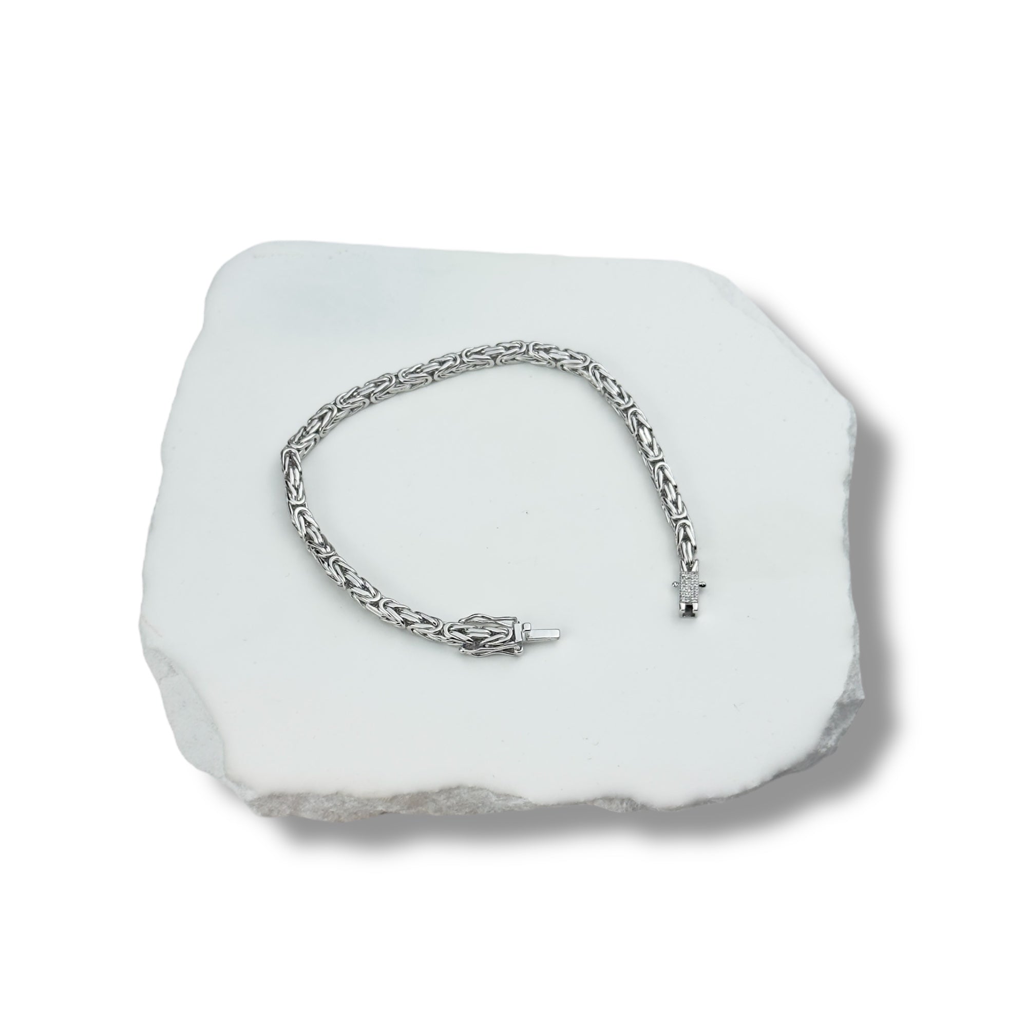 KEJSAR ARMBAND S925 - SILVER (4MM)