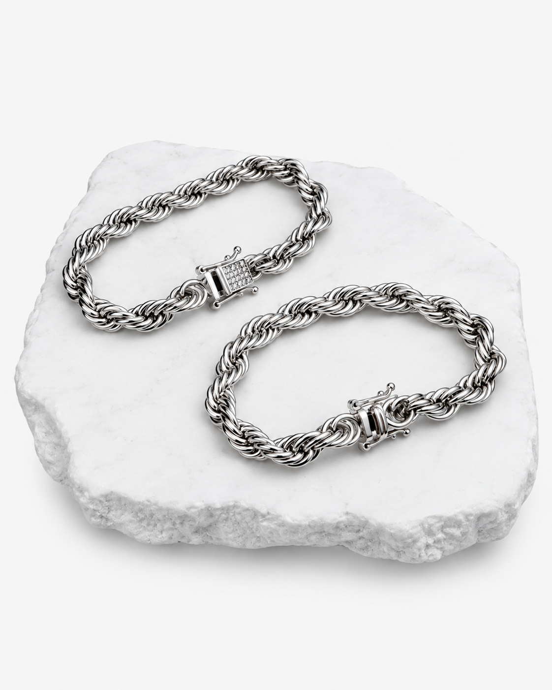ARMBAND STHLM LYX - SILVER (8MM)