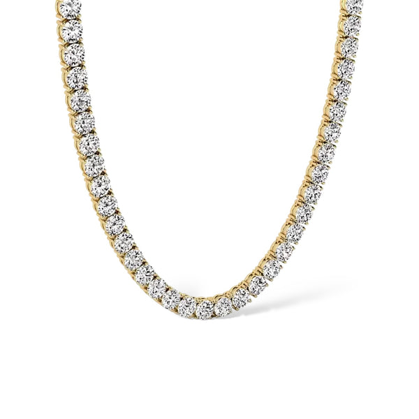 TENNIS HALSBAND MOISSANITE S925 - GULD