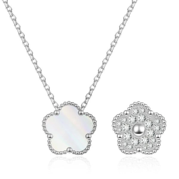 FIORI DIAMOND HALSBAND - SILVER/VIT