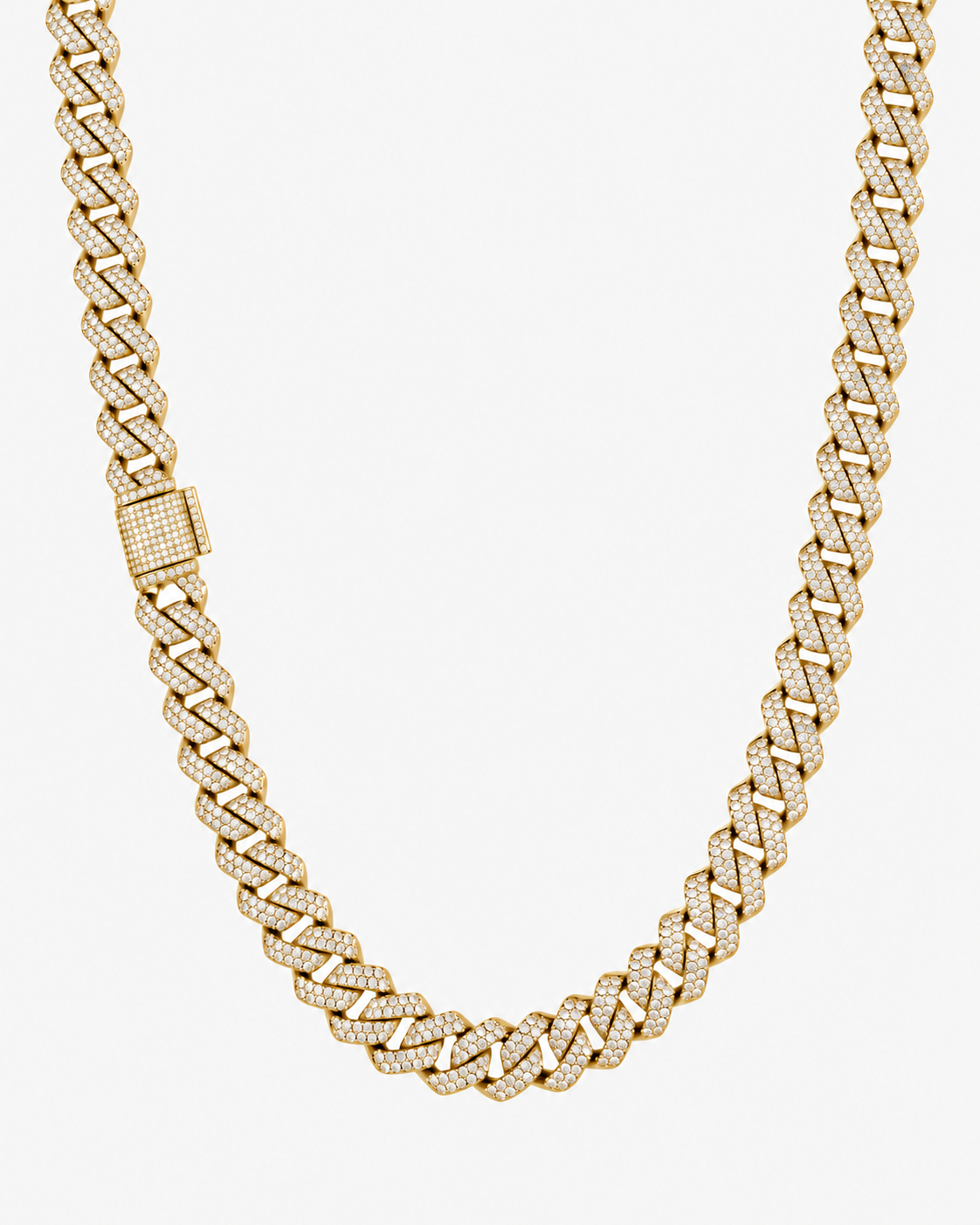 CUBAN ICE LYX HALSBAND - GULD (10MM)