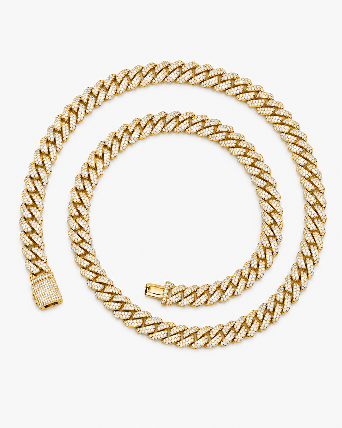 CUBAN ICE LYX HALSBAND - GULD (10MM)
