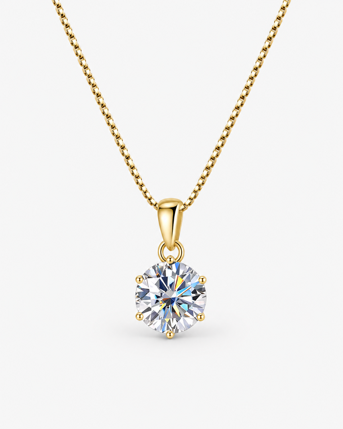 DIAMANT HALSBAND MOISSANITE S925 - GULD