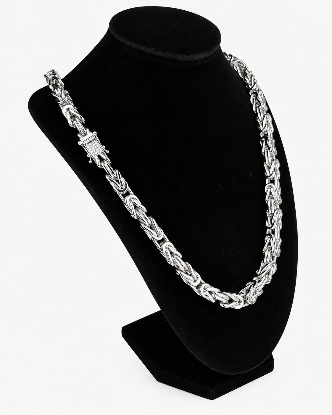 KEJSARLÄNK HALSBAND LYX - SILVER (8MM)