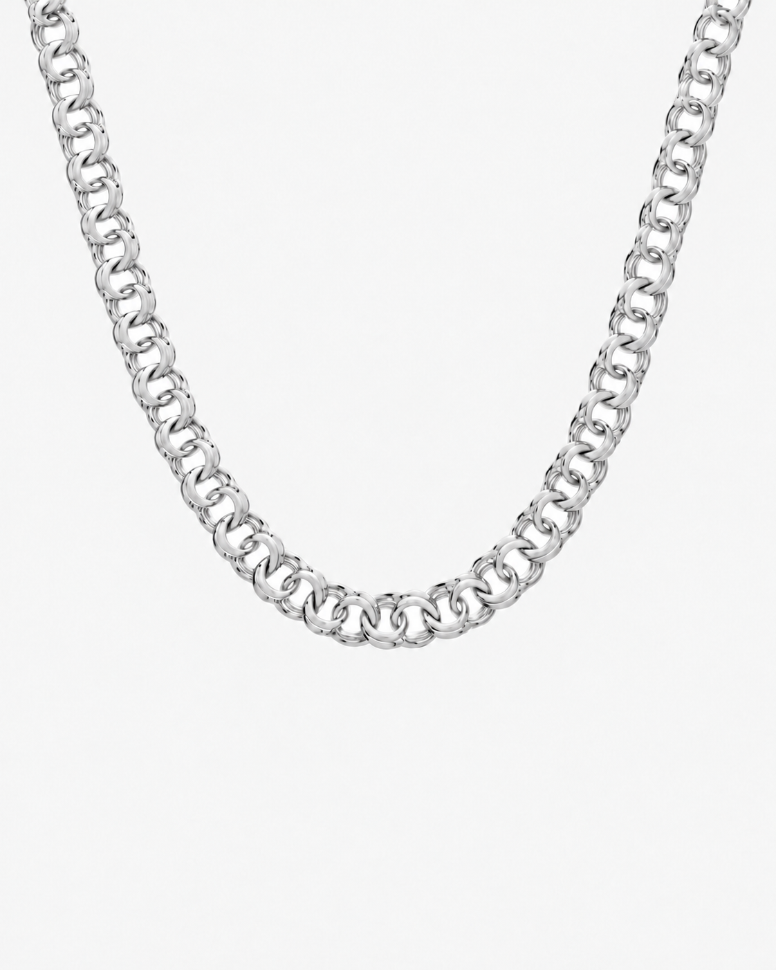 BISMARCK LYX HALSBAND - SILVER (11MM)