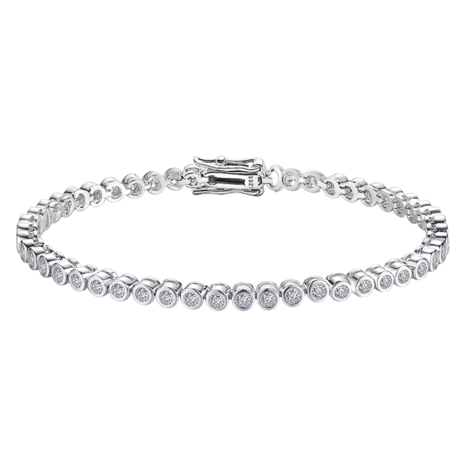 TENNIS PERLA ARMBAND MOISSANITE S925 - SILVER