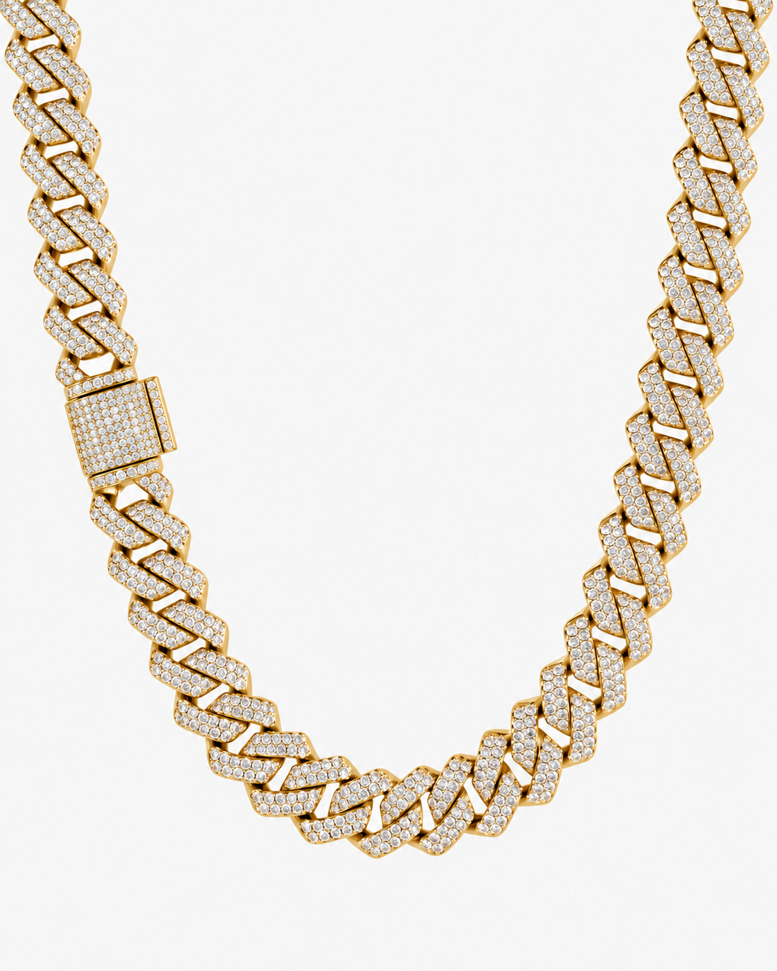 CUBAN ICE LYX HALSBAND - GULD (14MM)