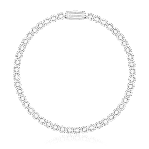 MONACO ICE HALSBAND - SILVER