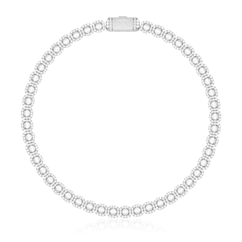 MONACO ICE HALSBAND - SILVER