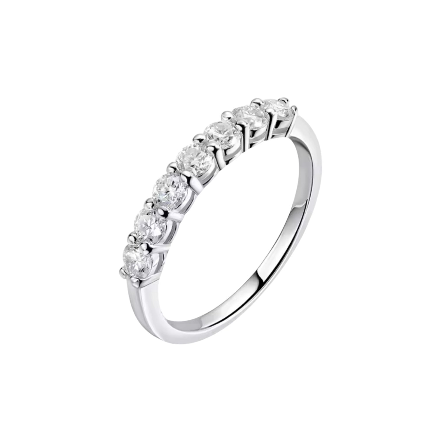 RING MED MOISSANITE DIAMANTER S925 - SILVER