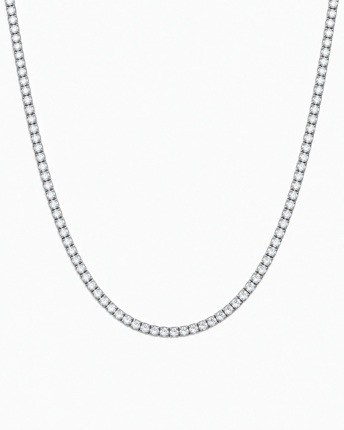TENNIS HALSBAND LYX - SILVER (2MM)