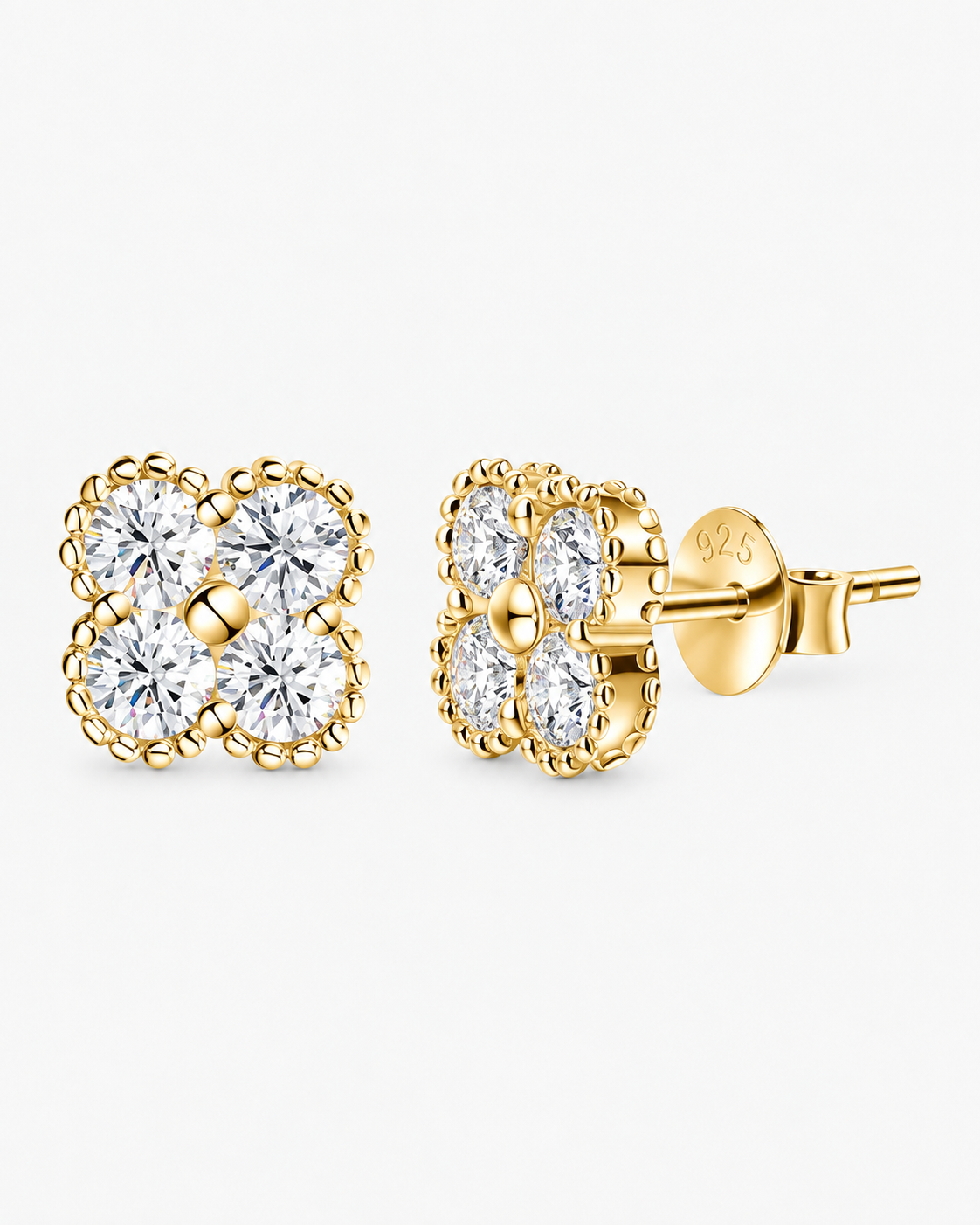ÖRHÄNGEN CHIARA MOISSANITE S925 - GULD