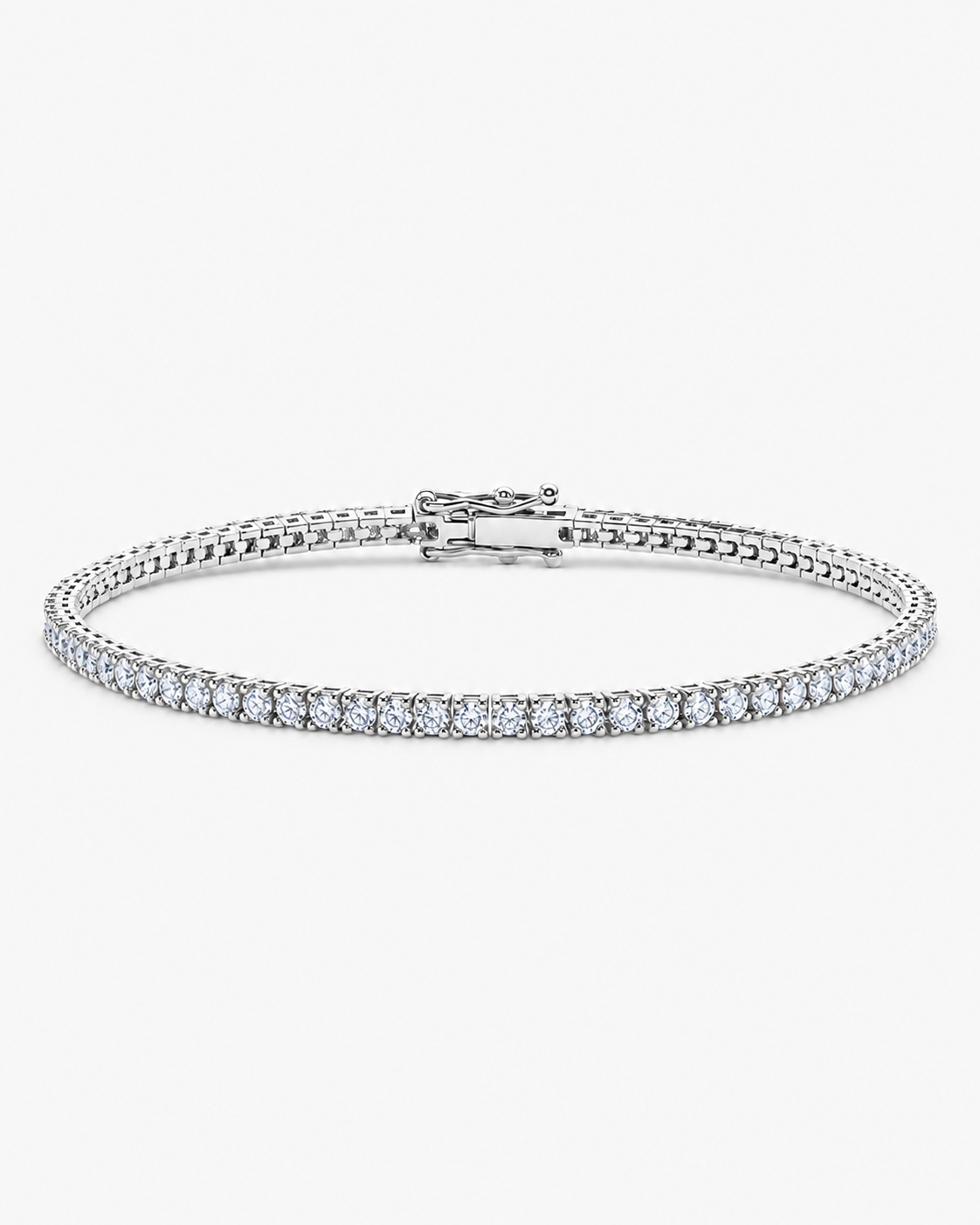 TENNIS ARMBAND LYX - SILVER (2MM)