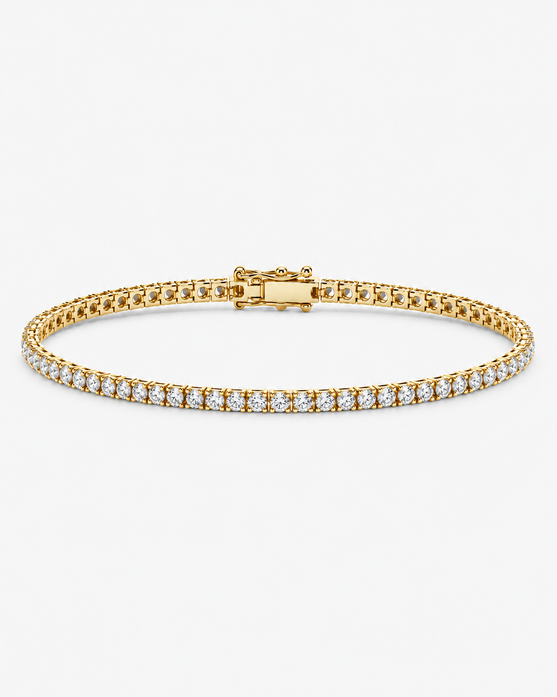 TENNIS ARMBAND LYX - GULD (2MM)