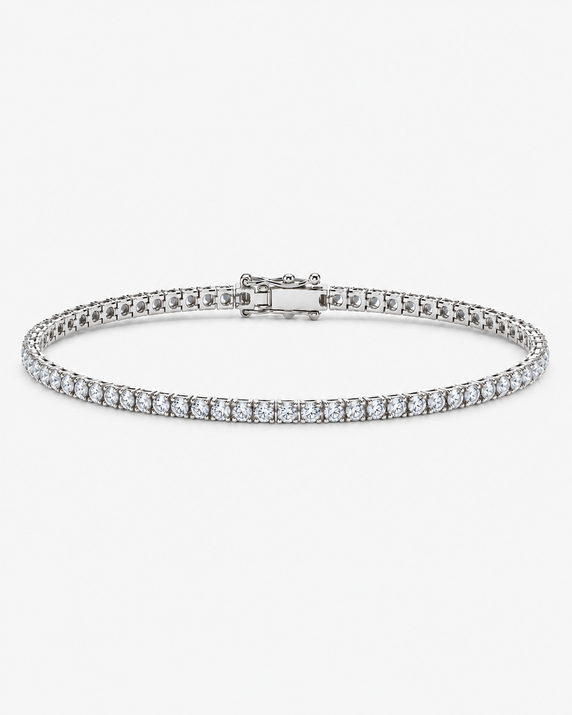 TENNIS ARMBAND LYX - SILVER (2MM)