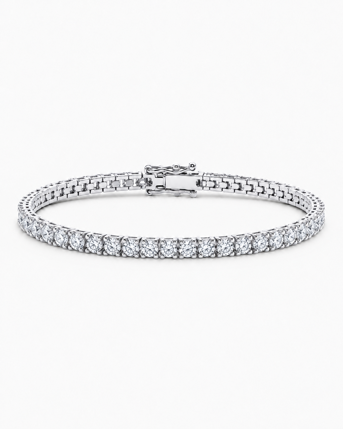 TENNIS ARMBAND LYX - SILVER (3MM)