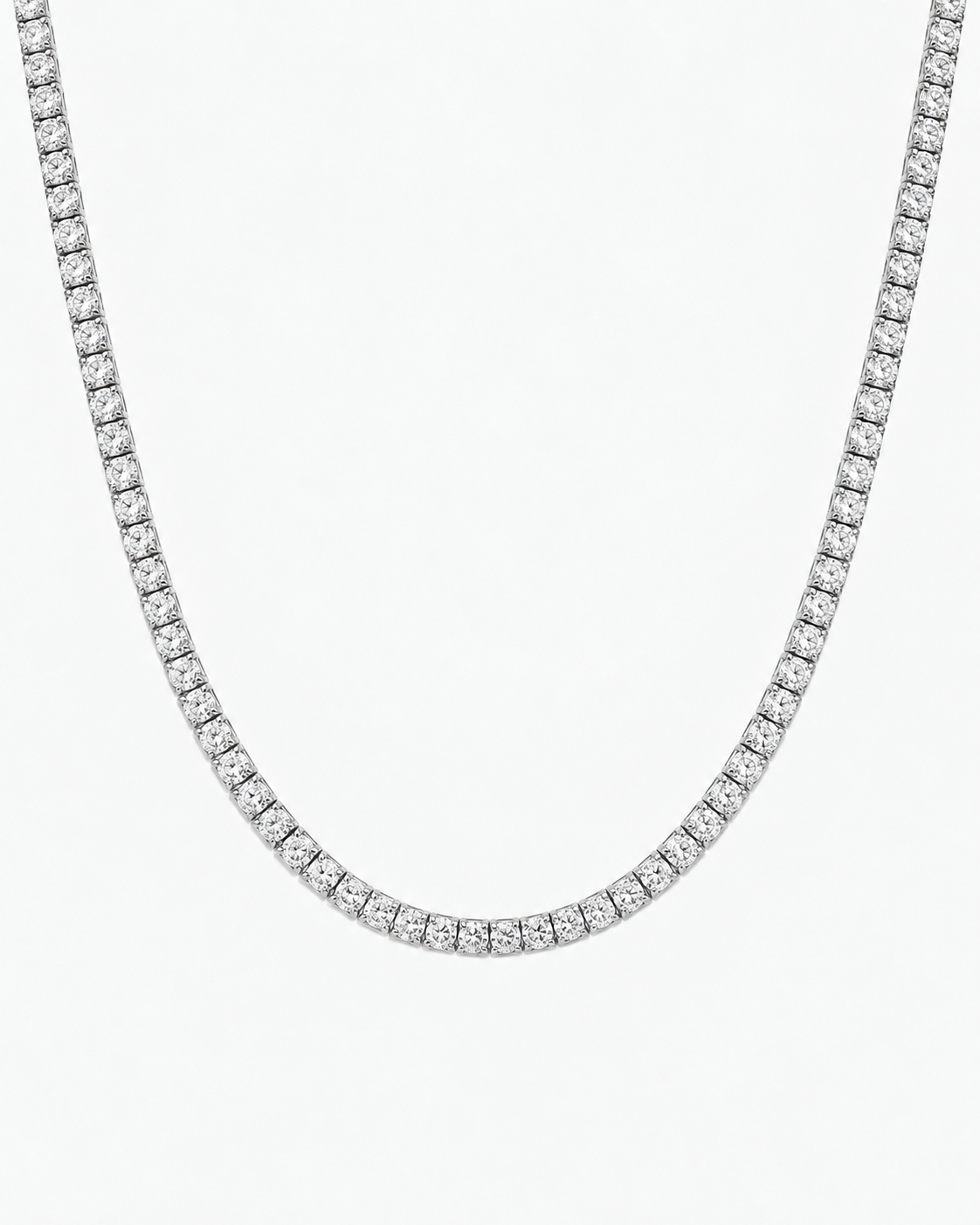 TENNIS HALSBAND LYX - SILVER (3MM)