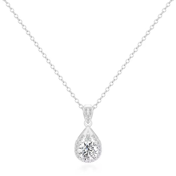 DROP DIAMOND HALSBAND MOISSANITE S925 - SILVER