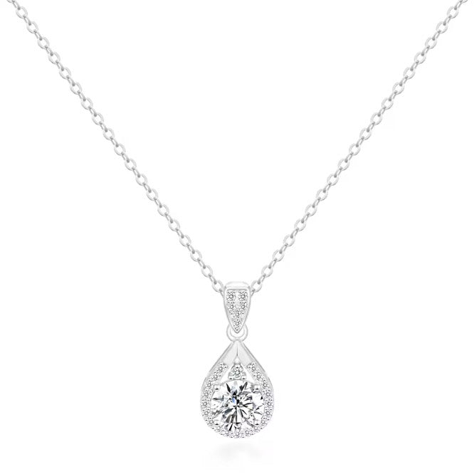 DROP DIAMOND HALSBAND MOISSANITE S925 - SILVER