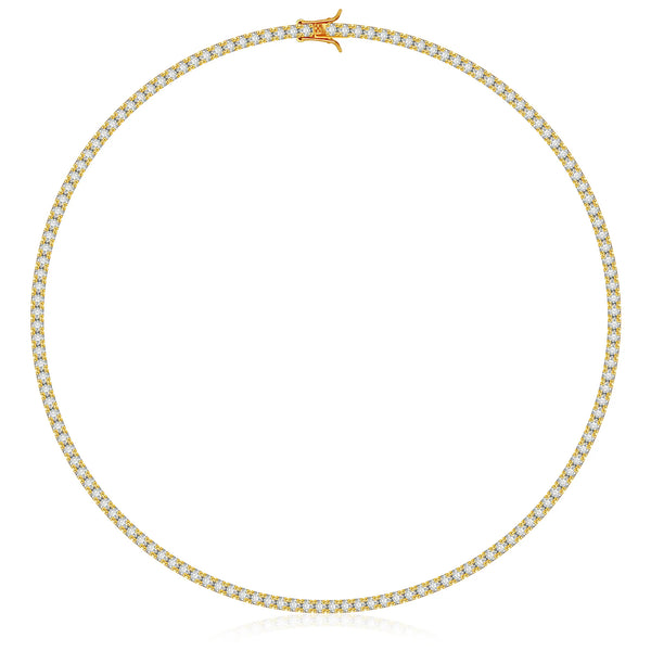 TENNIS HALSBAND LYX - GULD (3MM)