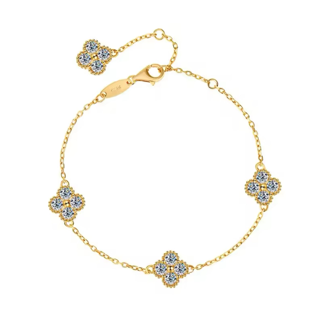 ARMBAND CHIARA MOISSANITE S925 - GULD