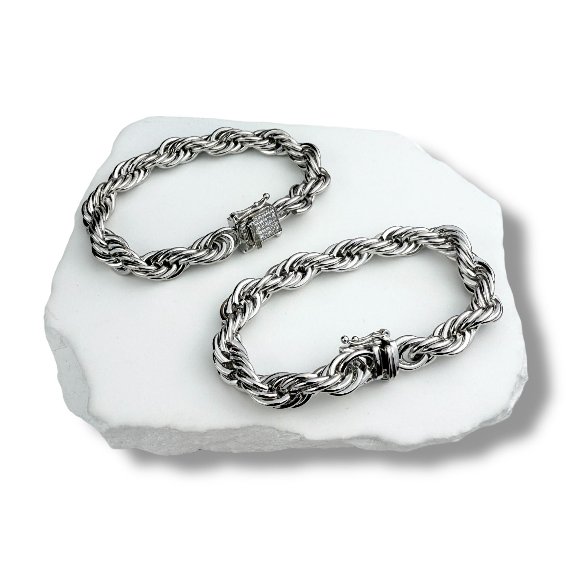 ARMBAND STHLM LYX - SILVER (10MM)