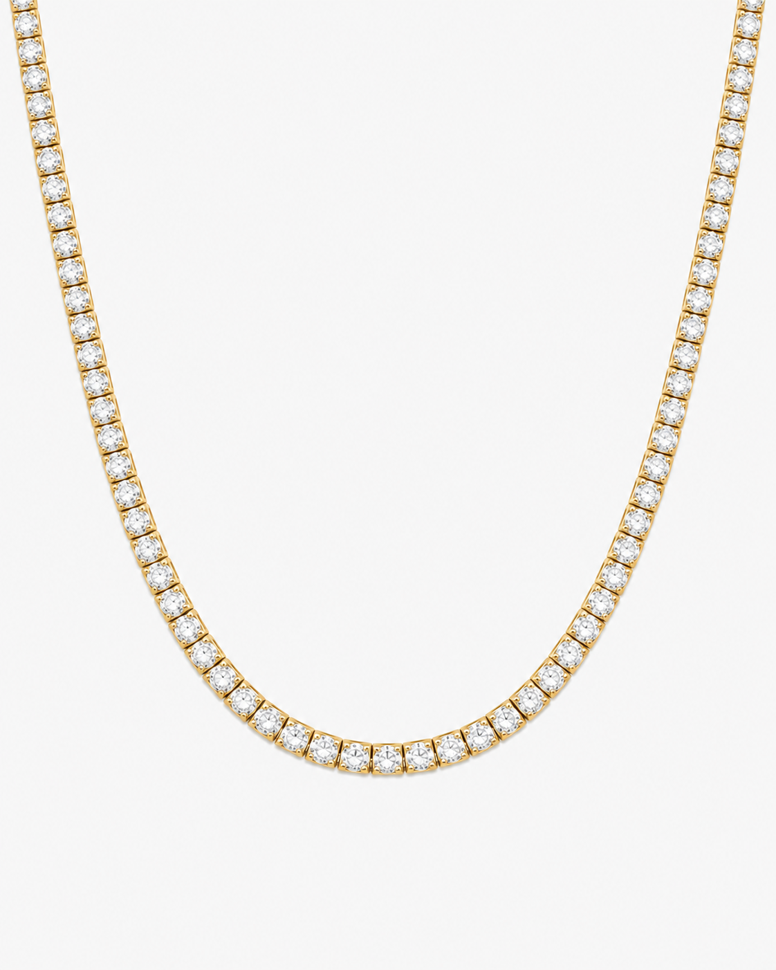 TENNIS HALSBAND LYX - GULD (4MM)